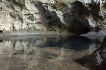 tres ojos, dominican republic, cave, lake in cave