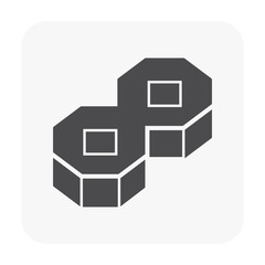 Obraz premium paver block icon