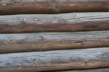 Naklejka premium background of old blockhouse wall