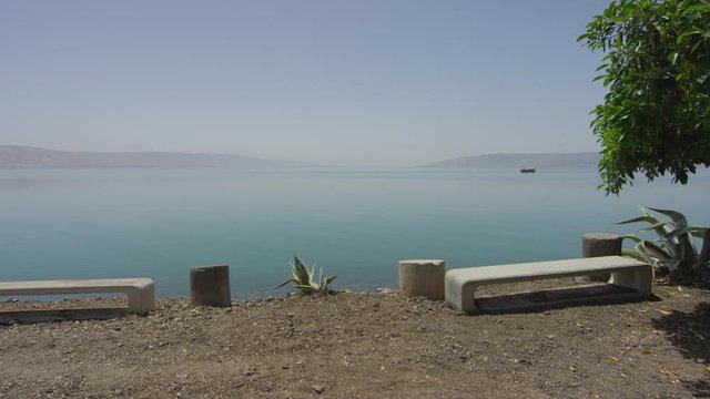 Sea of Galilee seen from the shore