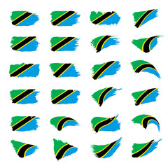 Tanzania flag, vector illustration