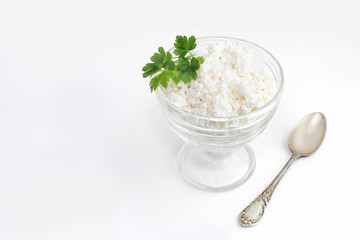 cottage cheese with parsley