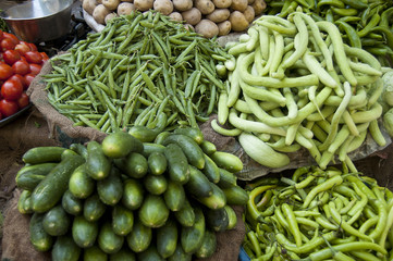 Selling Vegetables On Street
