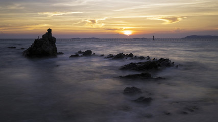 Fototapeta na wymiar seascape at Koh Larn, Pattaya, Thailand