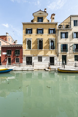 Fototapeta na wymiar Canal is the street in Venice