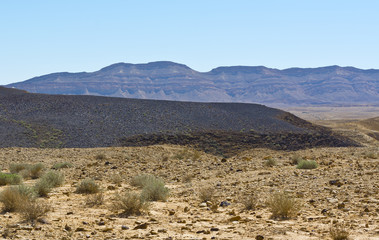 Landscape of the desert in Israel