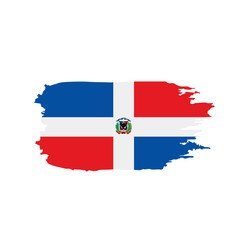 Dominicana flag, vector illustration