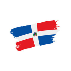 Dominicana flag, vector illustration