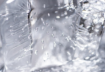 Close up of Air Bubbles in Ice