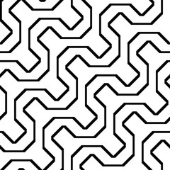 Design seamless monochrome zigzag pattern