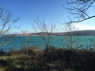 Seaside view, Croatia, Krk island, Adriatic sea