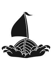 schwarz comic cartoon clipart segeln boot schiff verein meer segelboot team crew