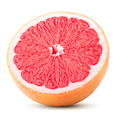 grapefruit isolated on white background, clipping path, full depth of field