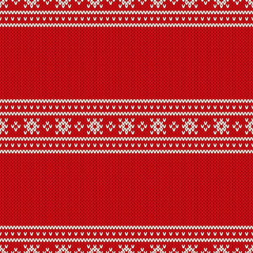 Christmas Holiday Knitted Background with a Place for Text. Wool Knit Sweater Texture Imitation