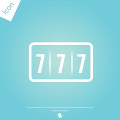 Slot machine line icon