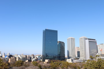 Obraz premium 大阪ビジネスパークの風景