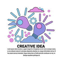 Creative Idea New Project Plan Concept Banner With Copy Space Vector Illustration