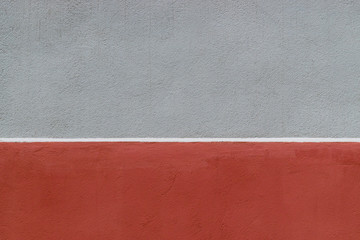 Fototapeta premium Pastel color minimal background. Pink and coral blue wall pattern