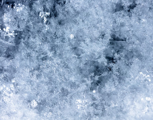 snowflake on snow, snow