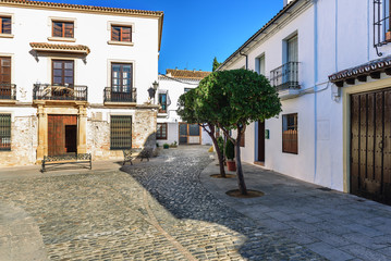 Beautiful yard with old architecture in Ronda town, Spain