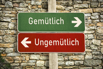 Fototapeta premium Schild 316 - Gemütlich