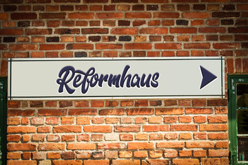 Schild 318 - Reformhaus