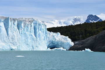 Fototapeta na wymiar Ice formations on a wall of the Perito Moreno Glacier, Parque Nacional los Glaciares, Patagonia, Argentina