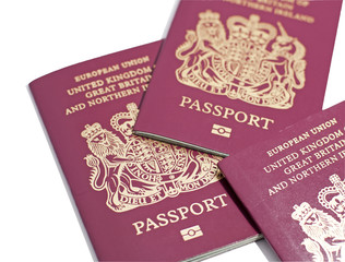 British Passports (no information identifiable).