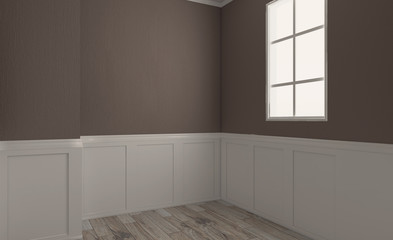 Fototapeta premium Modern Empty bathroom. 3D rendering.