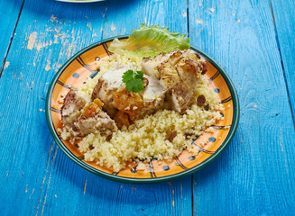 Moroccan Couscous-Stuffed Chicken