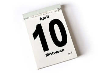 10. April 2019