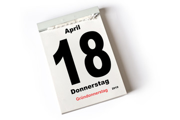 18. April 2019 Gründonnerstag