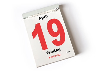 19. April 2019 Karfreitag