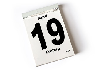 19. April 2019