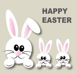 happy easter header banner or greeting card