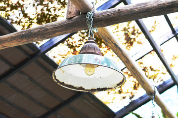 lamp on the ceiling