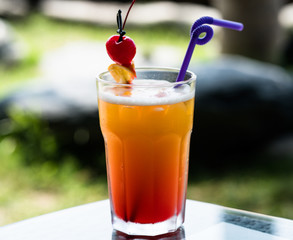 Mai Tai cocktail in a tumbler glass
