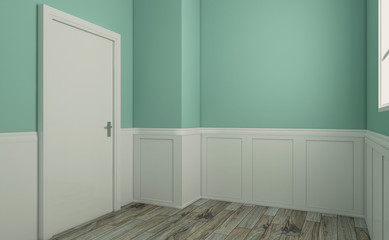 Modern Empty  bathroom. 3D rendering.