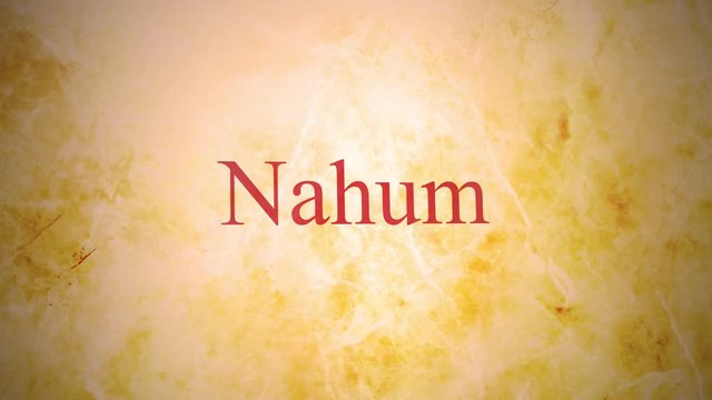 Books of the old testament in the bible series - Nahum