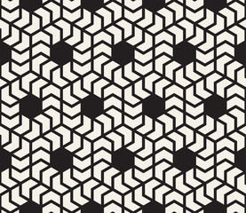 Vector seamless pattern. Modern stylish abstract texture. Repeating geometric tiles from striped elements i