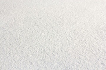 White layer of snow.