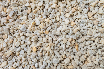 White decorative crushed stones for landscape design, decoration landscaping gardens and parks....