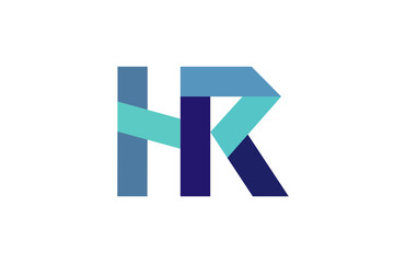 HR Ribbon Letter Logo