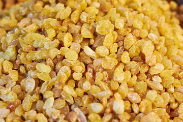 Raisins as an abstract background texture