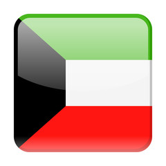 Kuwait Flag Vector Square Icon