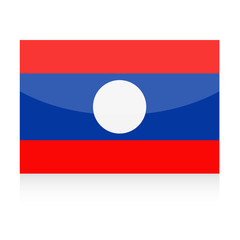 Laos Flag Vector Icon