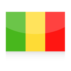 Mali Flag Vector Icon