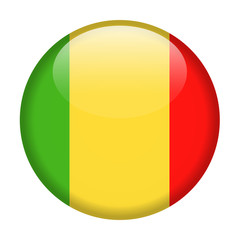 Mali Flag Vector Round Icon