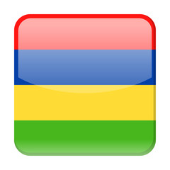 Mauritius Flag Vector Square Icon