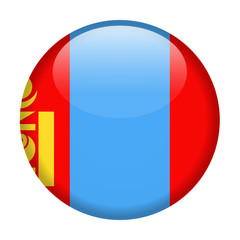 Mongolia Flag Vector Round Icon